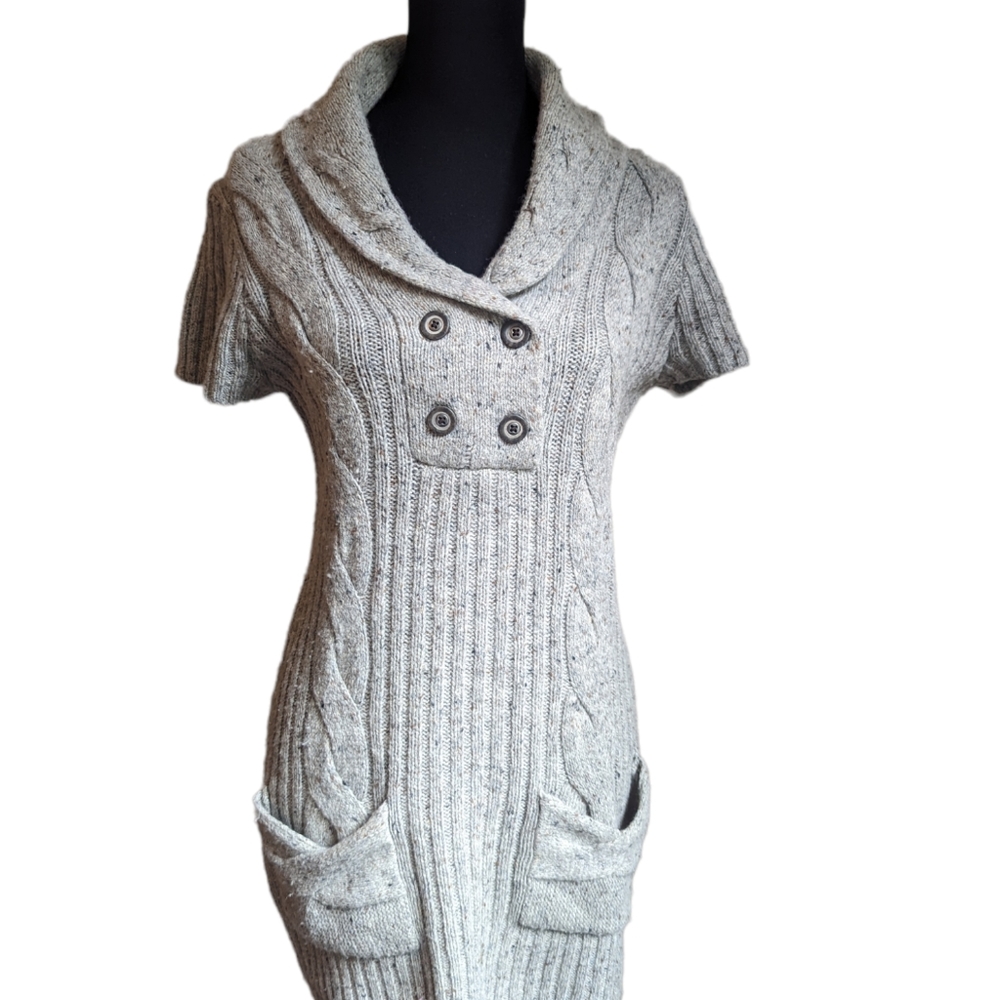 Tommy Hilfiger Wool Angora Sweater Dress Wheat/Tan Size Medium